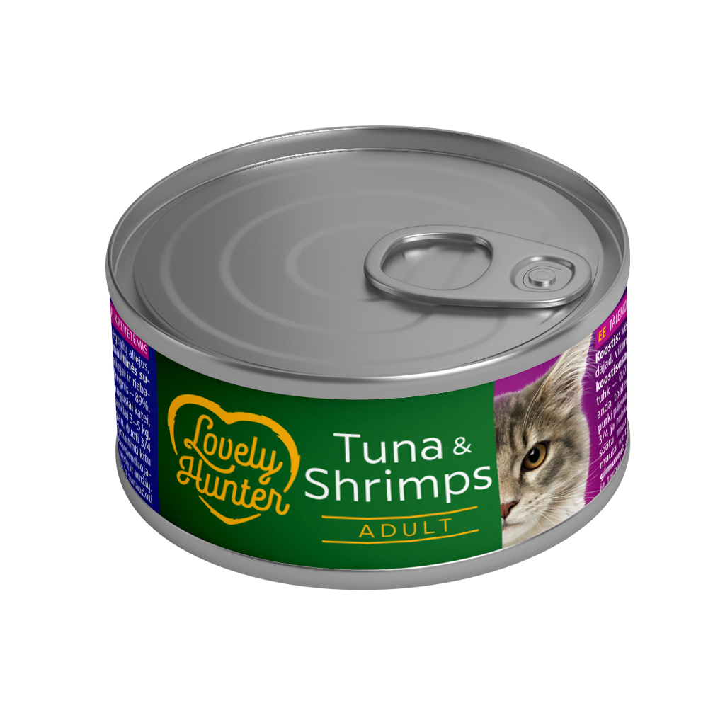 Консерви для котів Lovely Hunter Adult cats Tuna & Shrimp 85 г (LHU45468) - зображення 1