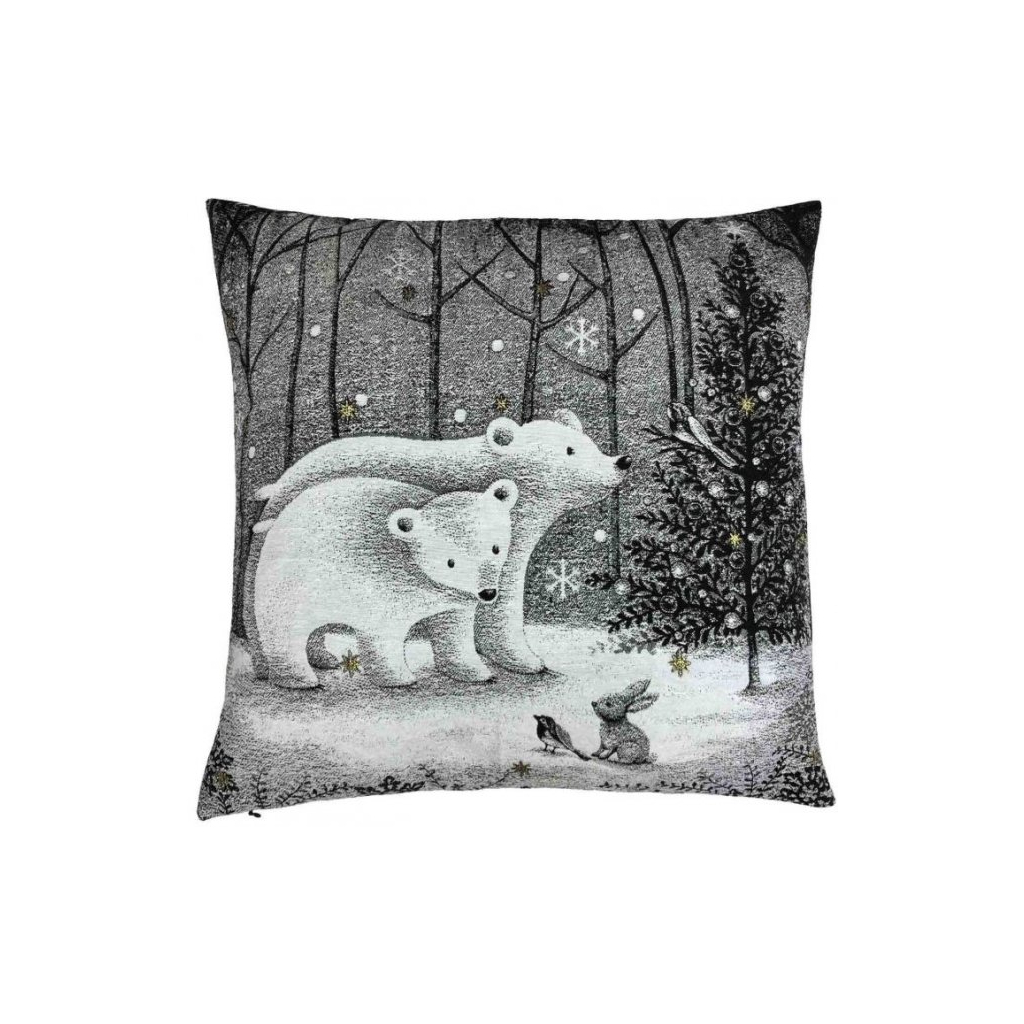 Наволочка Прованс Black Night Ведмеді 45х45 см (4823093436299) - зображення 1