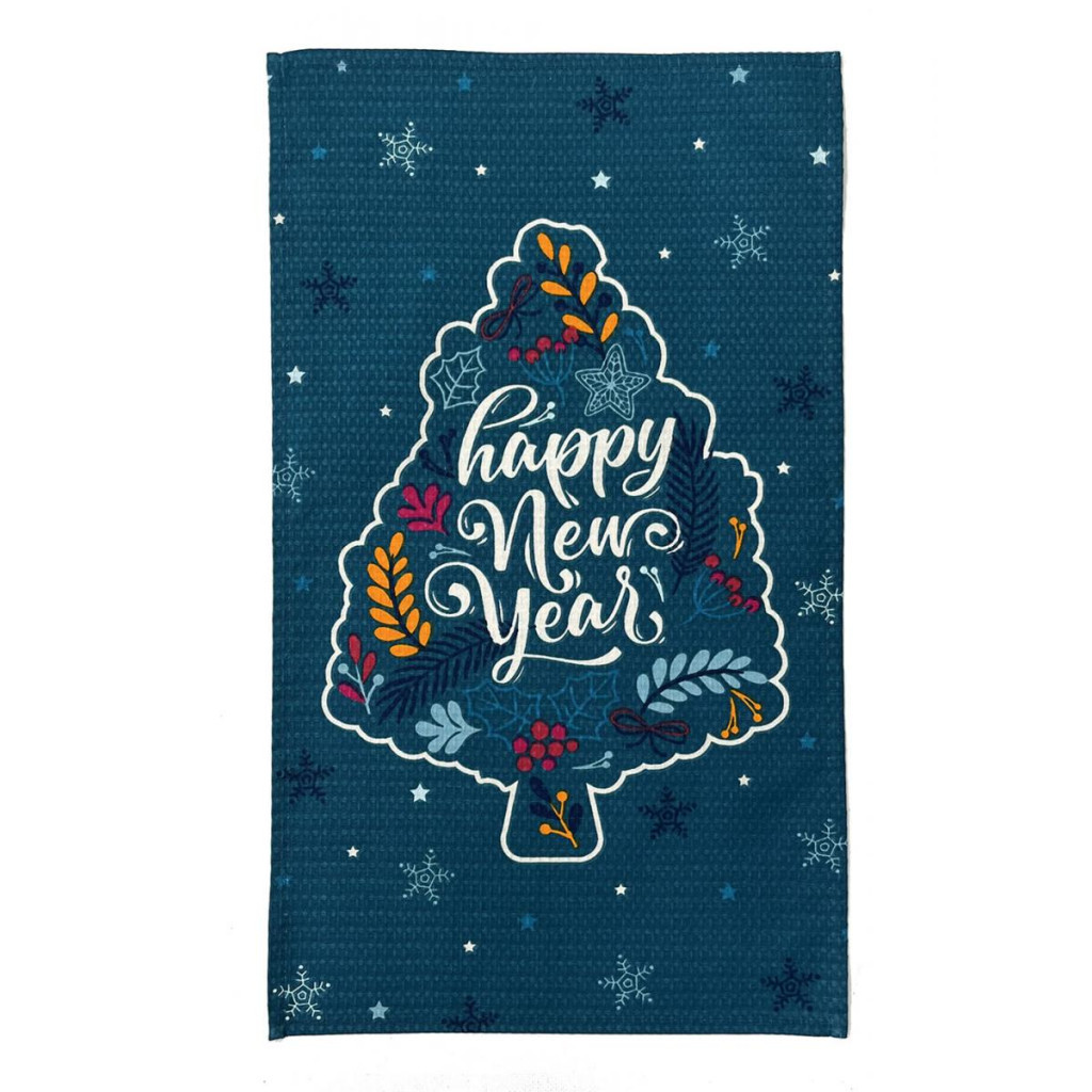 Рушник Прованс вафельний Happy 33х60 см (4823093452626) - изображение 1