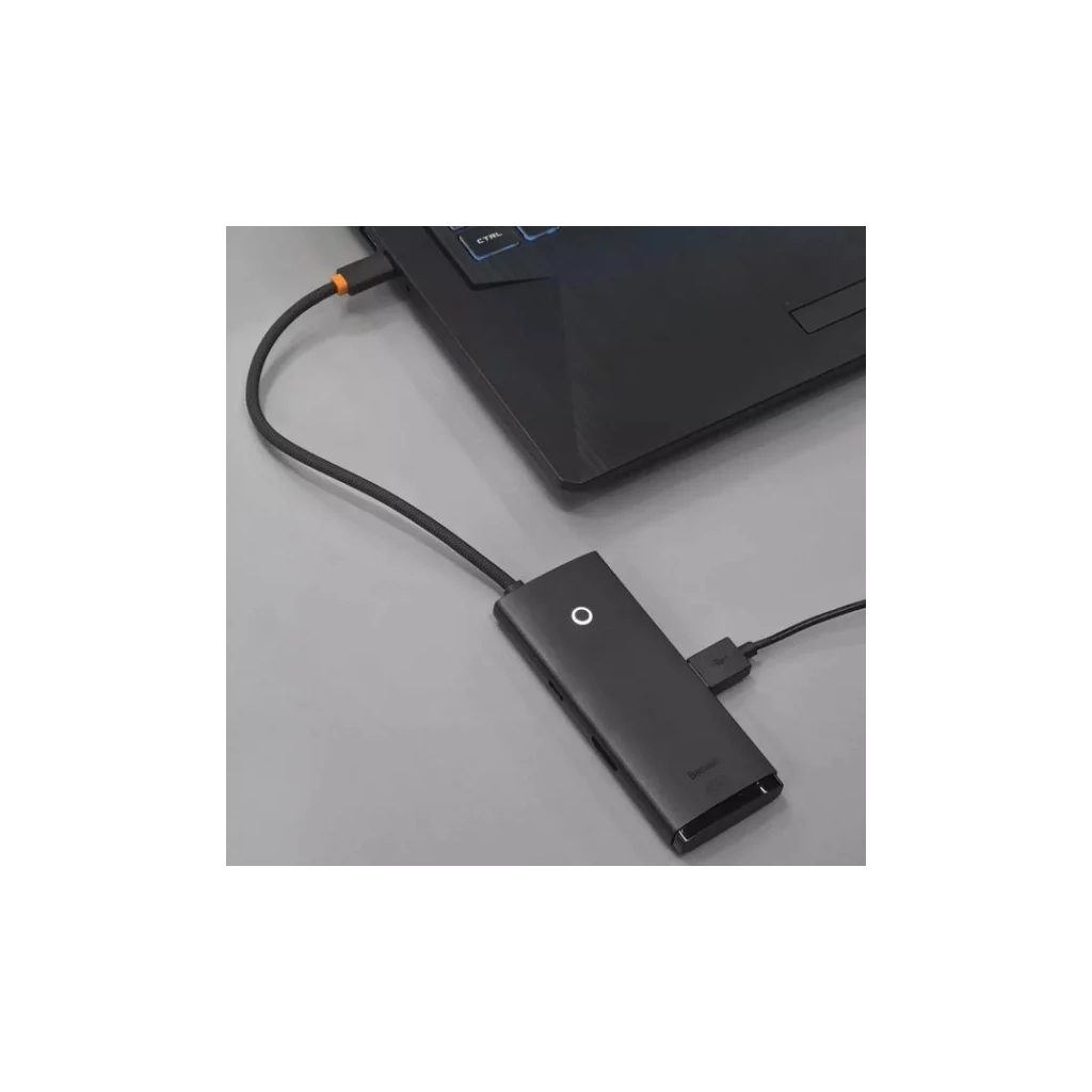 Концентратор Baseus USB-C 5-in-1 HDMI + 3xUSB 3.0 + PD black (WKQX040001) - изображение 8