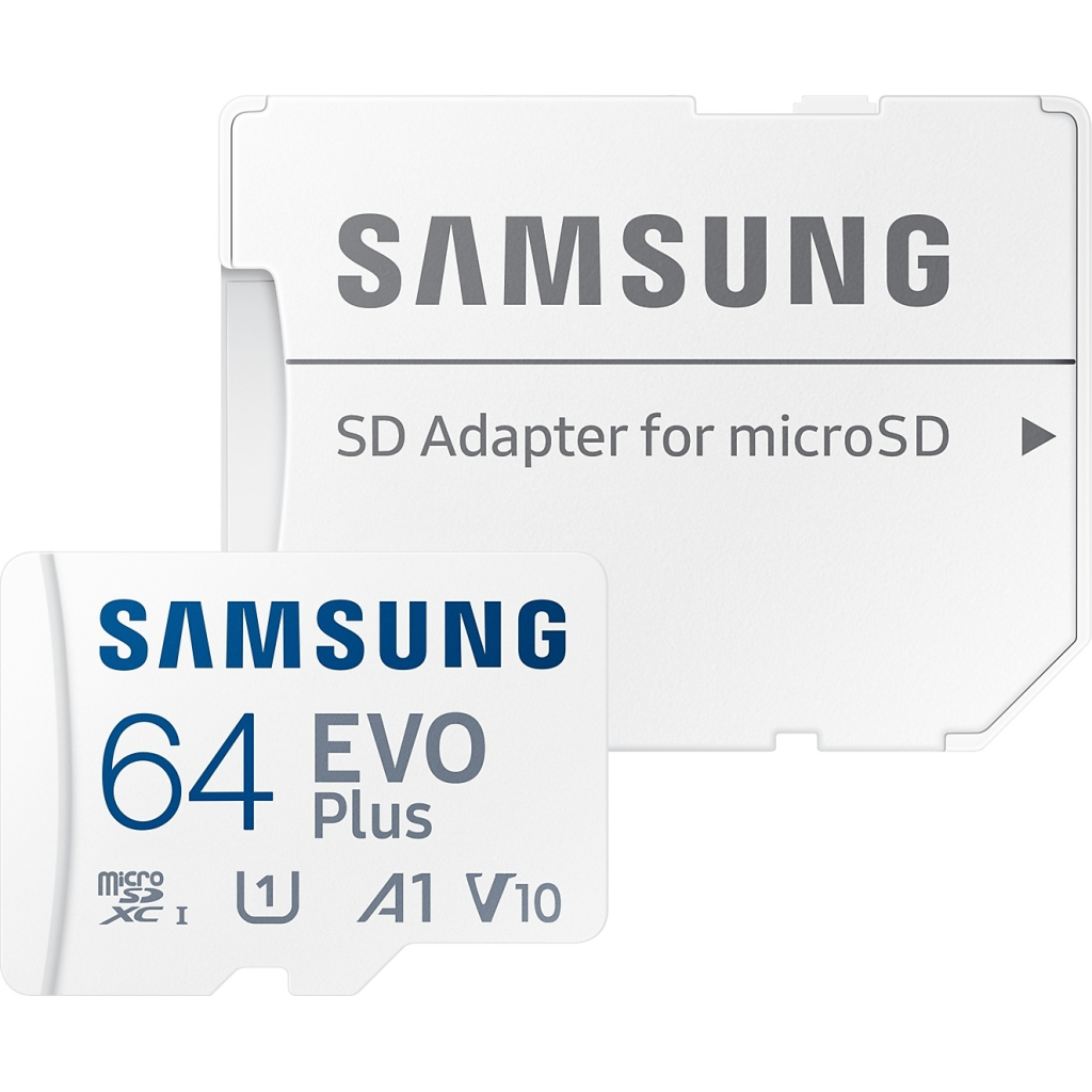 Карта пам'яті Samsung 64GB microSD class 10 UHS-I U3 V30 A2 EVO Plus (MB-MC64SA/EU) - зображення 1