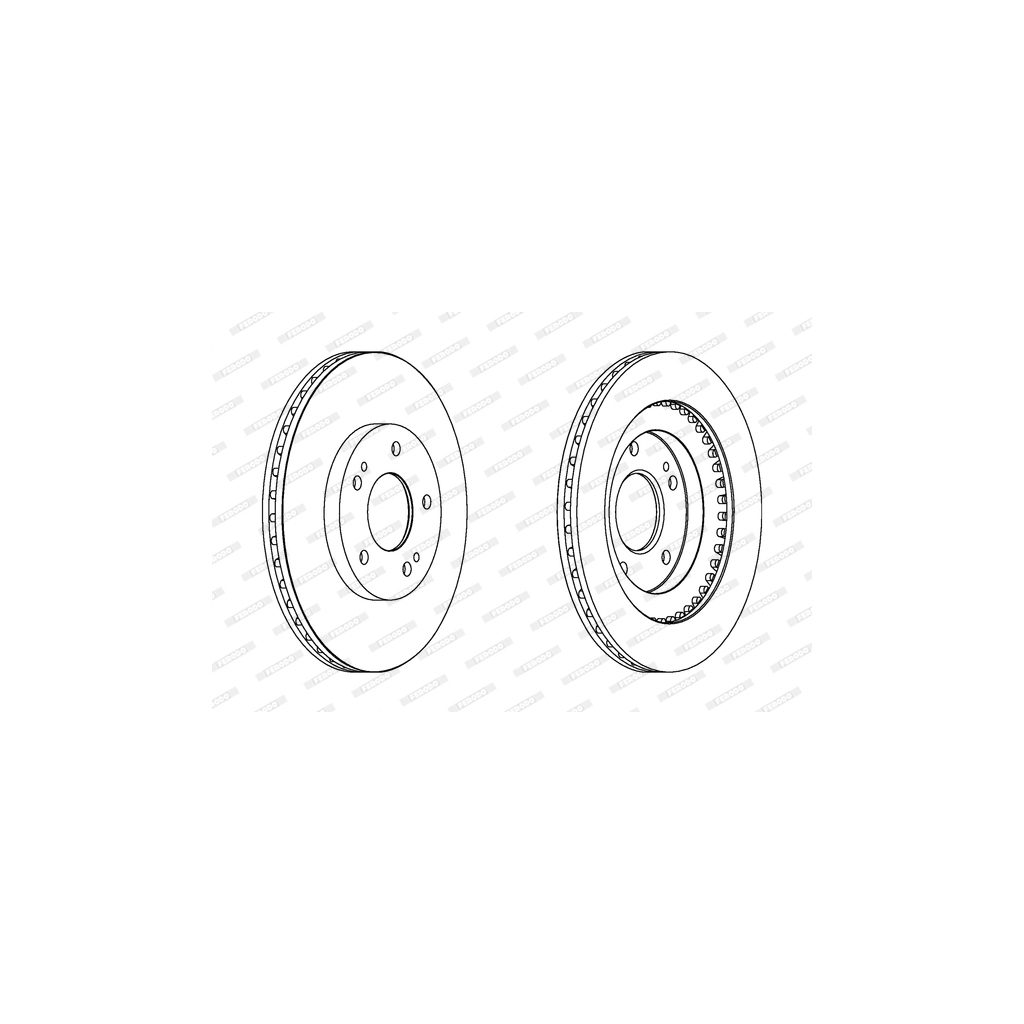 Гальмівний диск FERODO DDF1399 - зображення 1