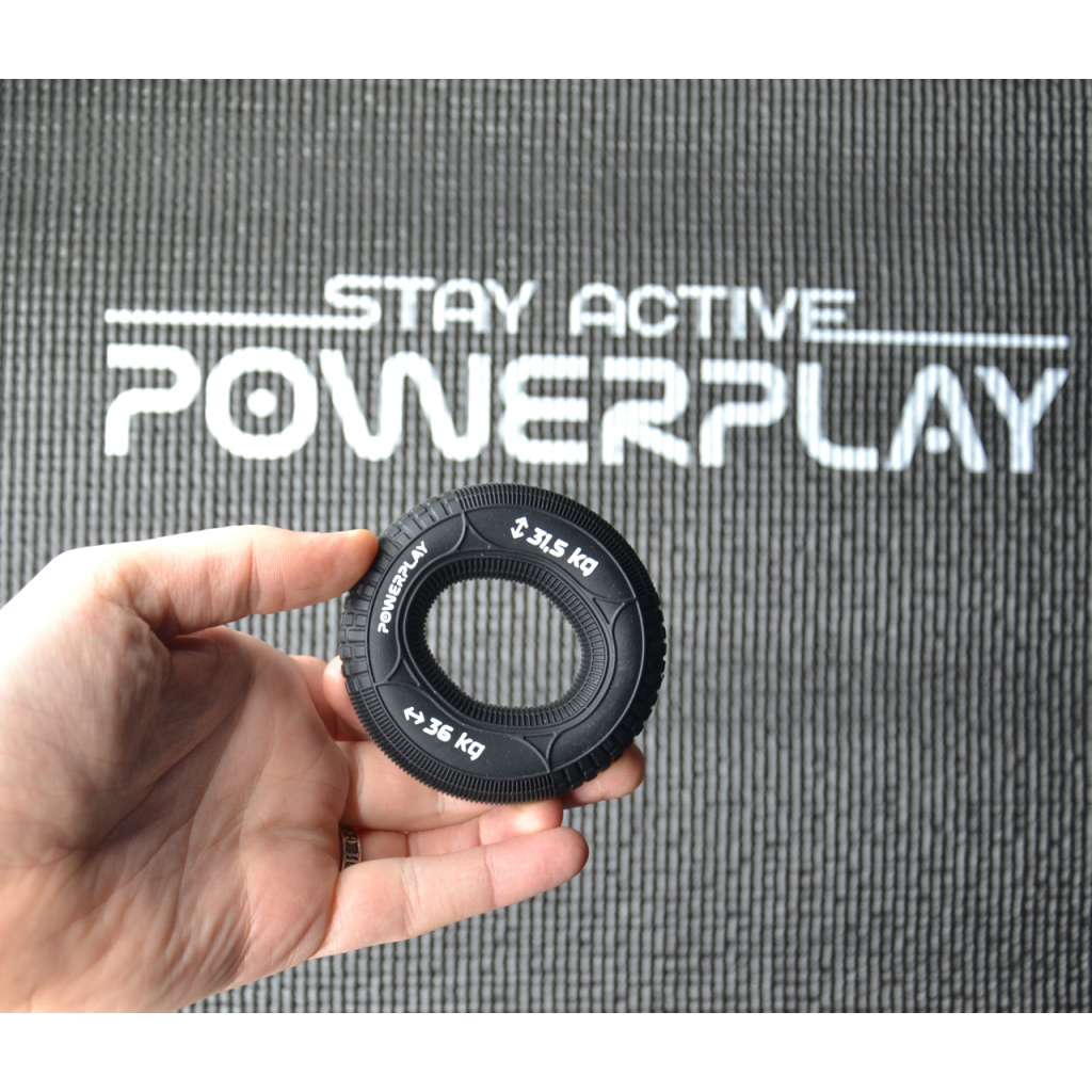 Еспандер PowerPlay PP-4330 Hand Grip Loops Hard 31.5-36 кг Чорний (PP_4330_Black_(31.5-36kg)) - зображення 5