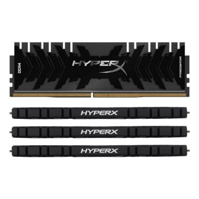 Модуль пам'яті для комп'ютера DDR4 32GB (4x8GB) 2400 MHz HyperX Predator Kingston Fury (ex.HyperX) (HX424C12PB3K4/32) - зображення 3