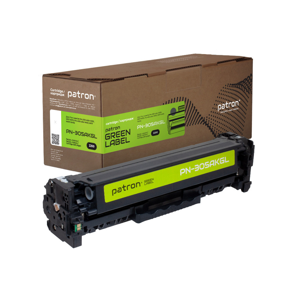 Картридж Patron HP 305A (CE410A) black Green Label (PN-305AKGL) - зображення 1
