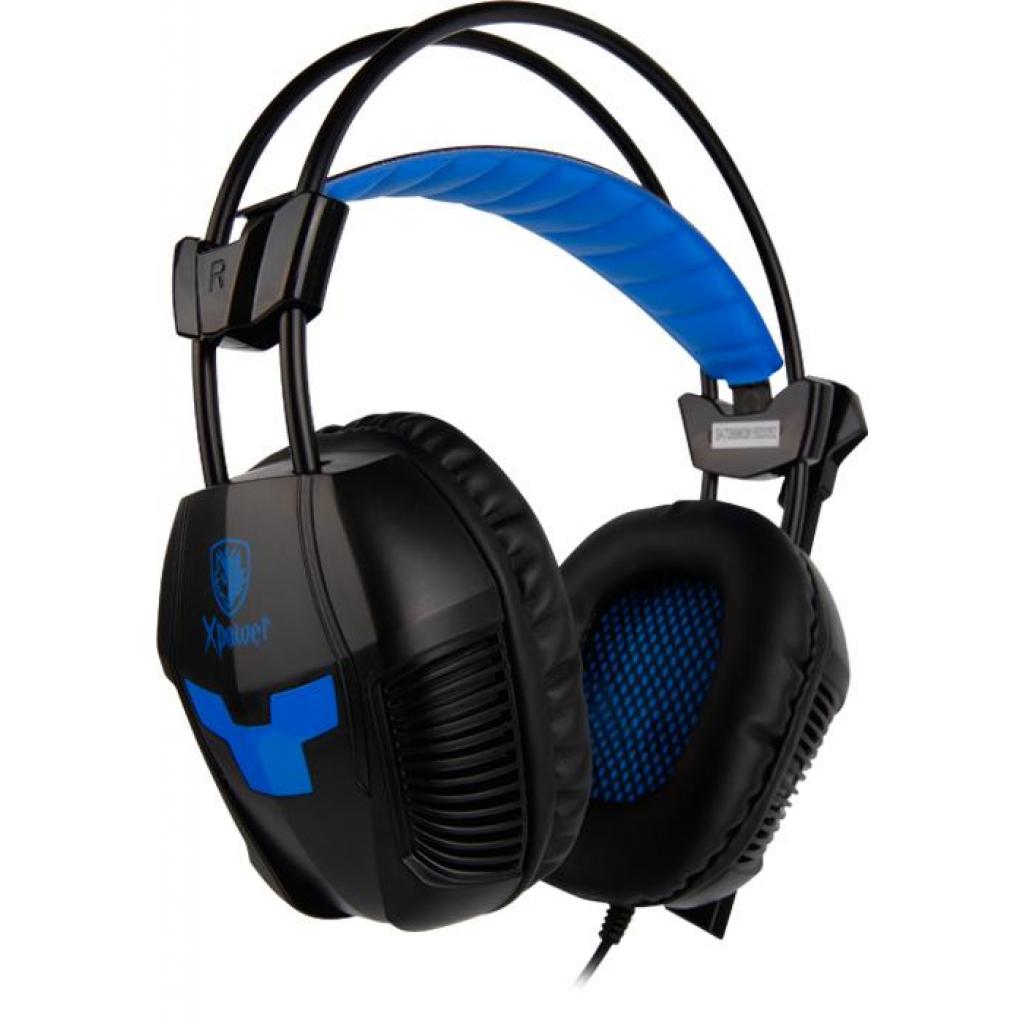 Навушники Sades Xpower Black/Blue (SA706-B-BL) - зображення 4