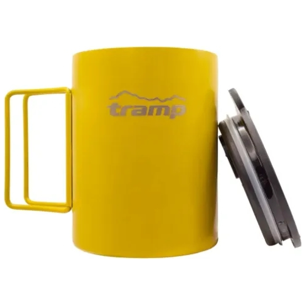 Чашка туристична Tramp зі складаними ручками та поїлкою 400 мл Mustard (UTRC-137-mustard) - зображення 3