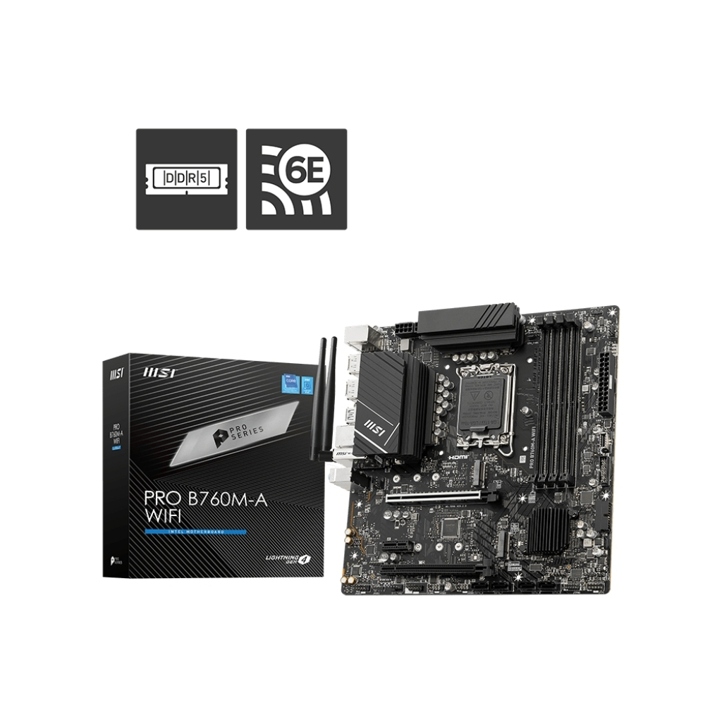 Материнська плата MSI PRO B760M-A WIFI - зображення 1