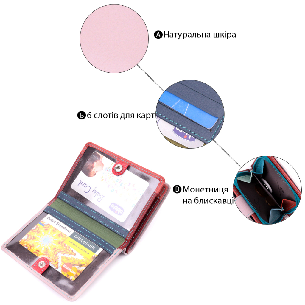 Гаманець ST Leather З натуральної шкіри Бежевий (19439) - зображення 4