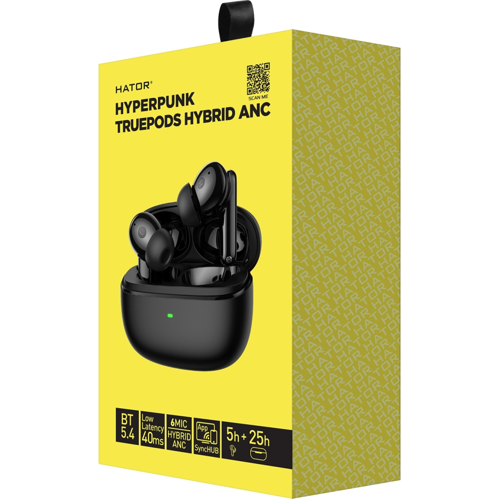 Навушники Hator Truepods Hybrid ANC Black (HTA431) - зображення 5