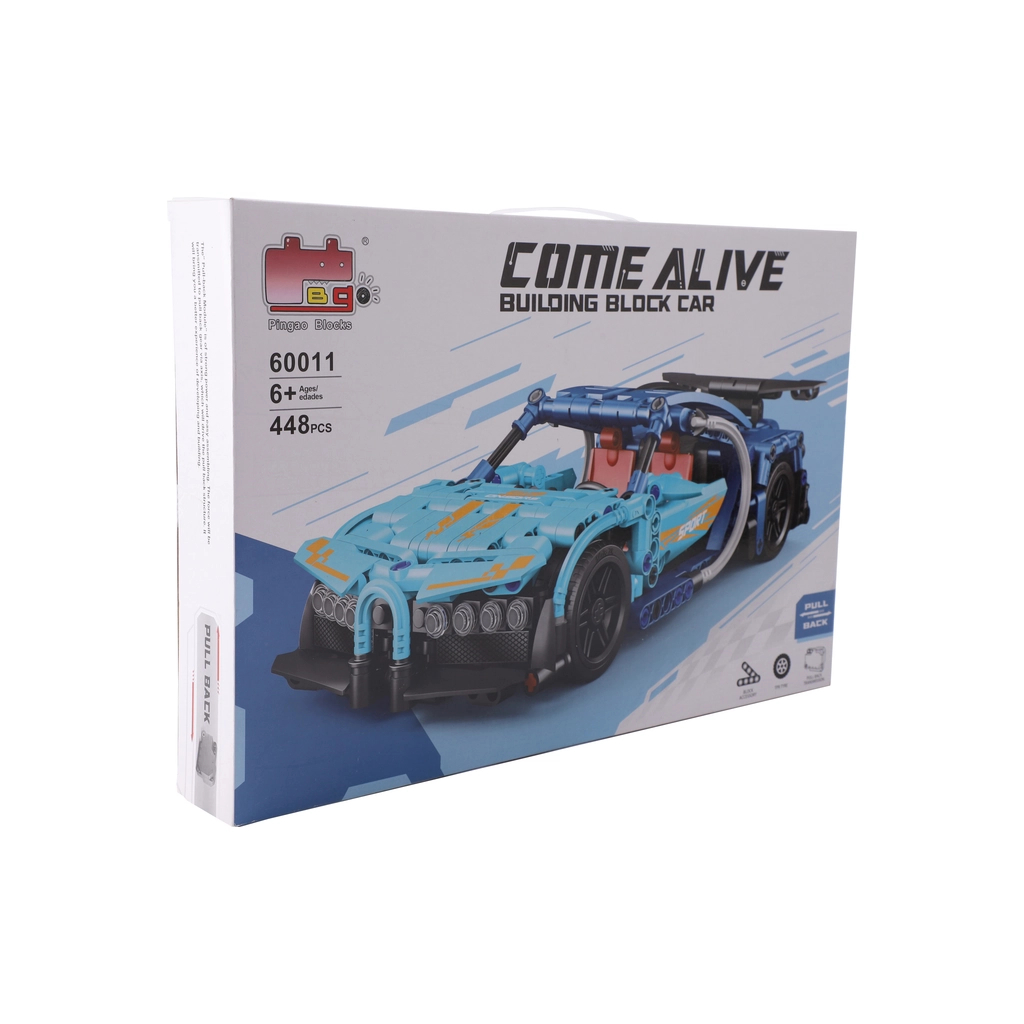 Конструктор Come Alive Building Block Car Машина синя 439 деталей (3858894676071) - зображення 1