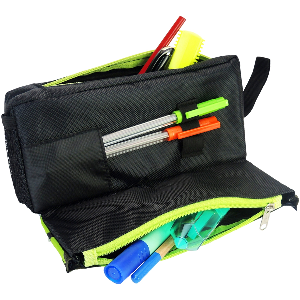 Пенал Cool For School 2 відділення Зелений (J-2395-green) - изображение 3