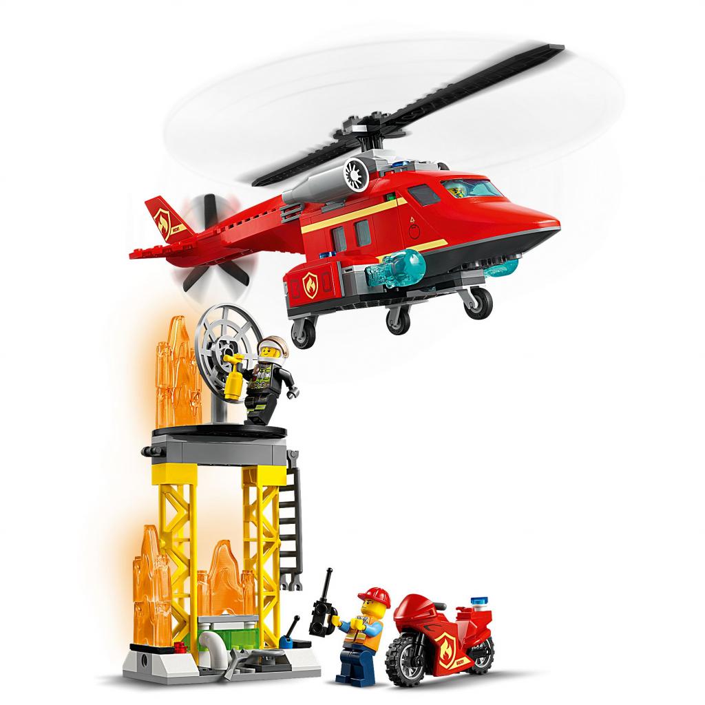 Конструктор LEGO City Fire Пожежний рятувальний вертоліт 212 деталей (60281) - зображення 7