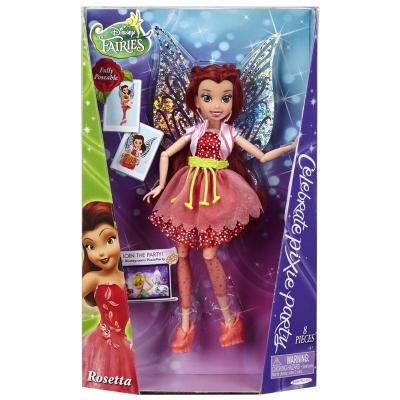 Лялька Disney Fairies Jakks Фея Розетта Вечірка-делюкс (58851) - зображення 1