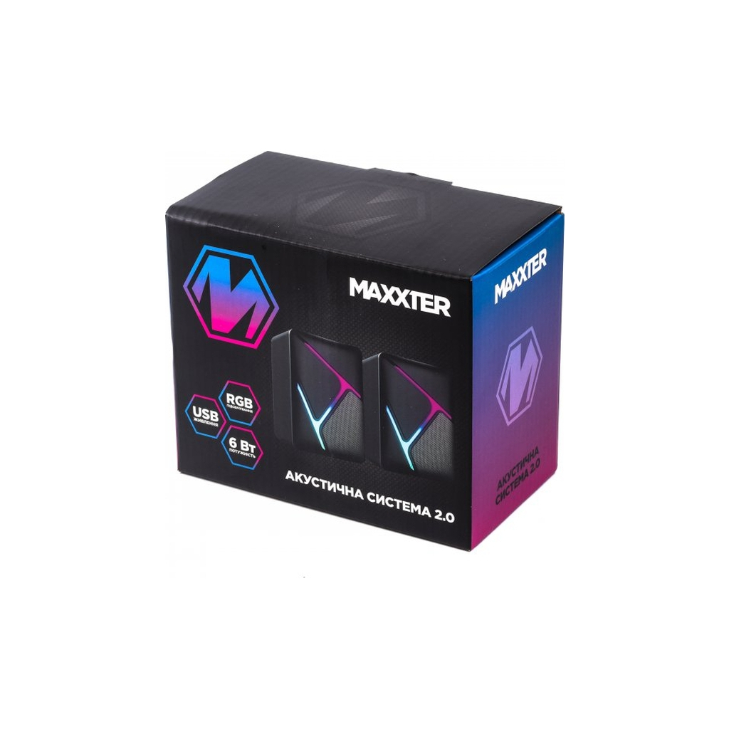 Акустична система Maxxter CSP-U004RGB USB Black (CSP-U004RGB) - зображення 5