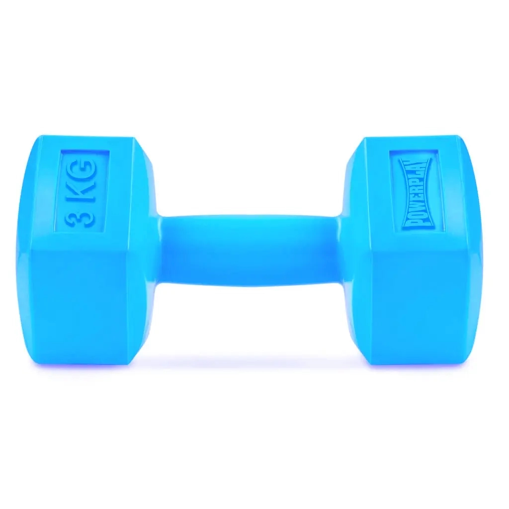 Гантель PowerPlay 4124 Hercules 3 кг Blue (PP_4124_3kg) - зображення 1