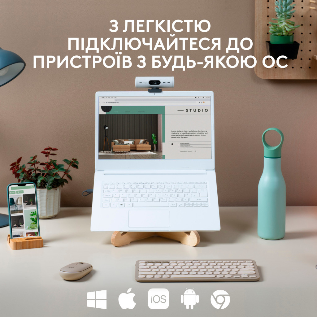 Клавіатура Logitech K380 Multi-Device Bluetooth UA Sand (920-011165) - зображення 4