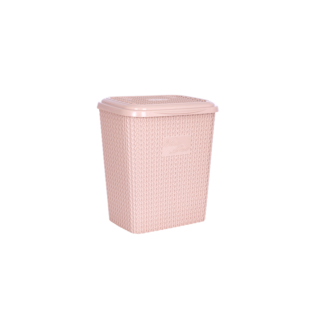 Кошик для зберігання Violet House Віолетта для порошка с крышкой Cappuccino 8 л (0028 Віолетта CAPPUCHINO) - зображення 1