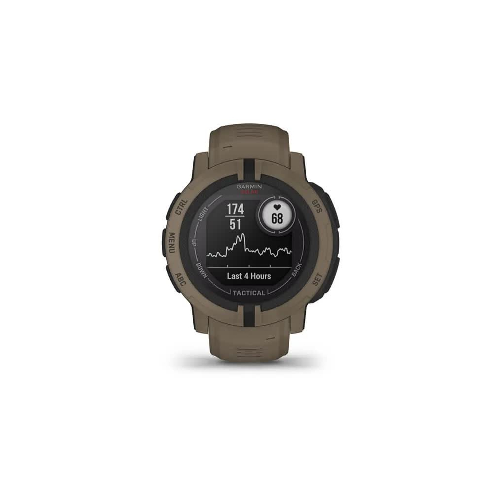 Смарт-годинник Garmin Instinct 2, Solar, Tactical Edition, Coyote Tan, GPS (010-02627-04) - зображення 4