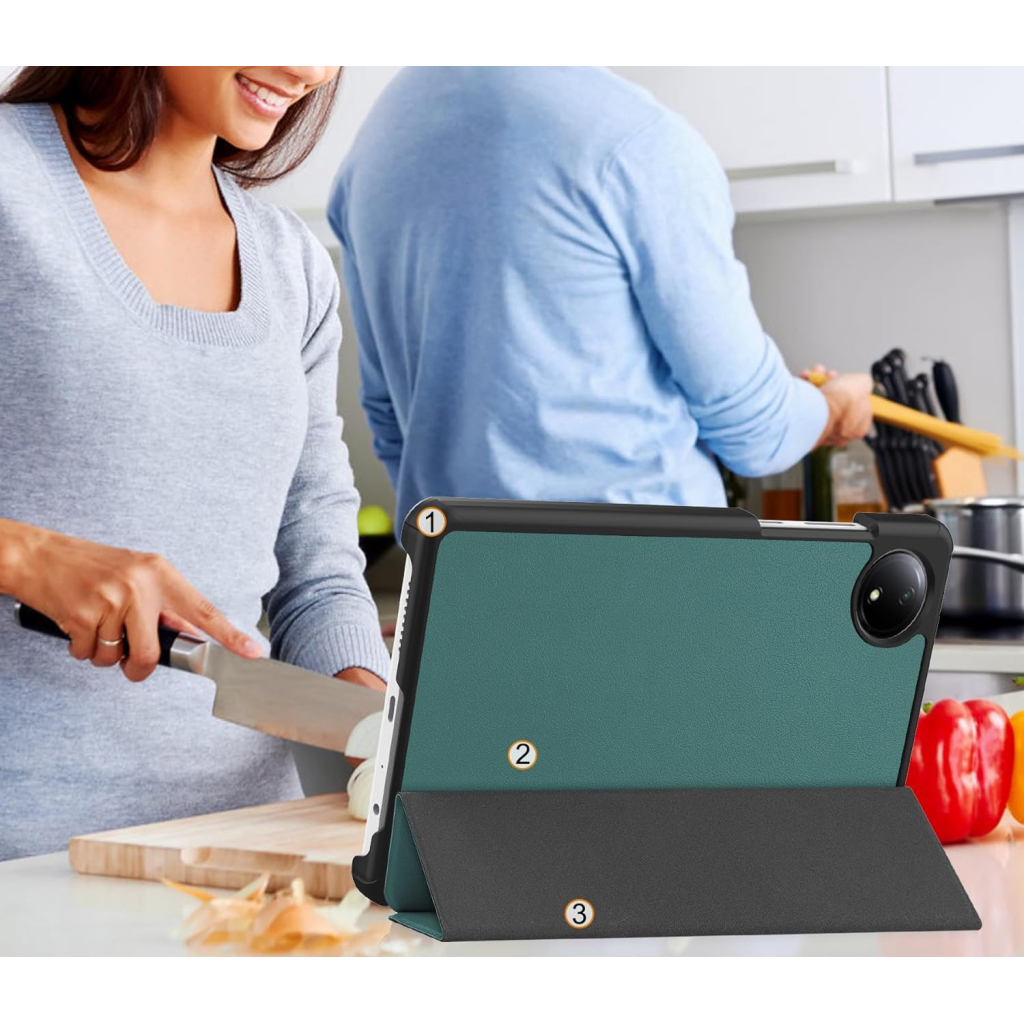 Чохол до планшета BeCover Smart Case Xiaomi Redmi Pad SE 8.7" Dark Green (711906) - зображення 6