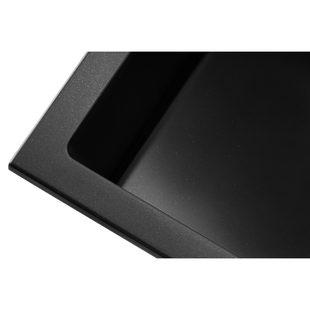 Мийка кухонна GRANADO Under top L black shine (gr3501) - зображення 3