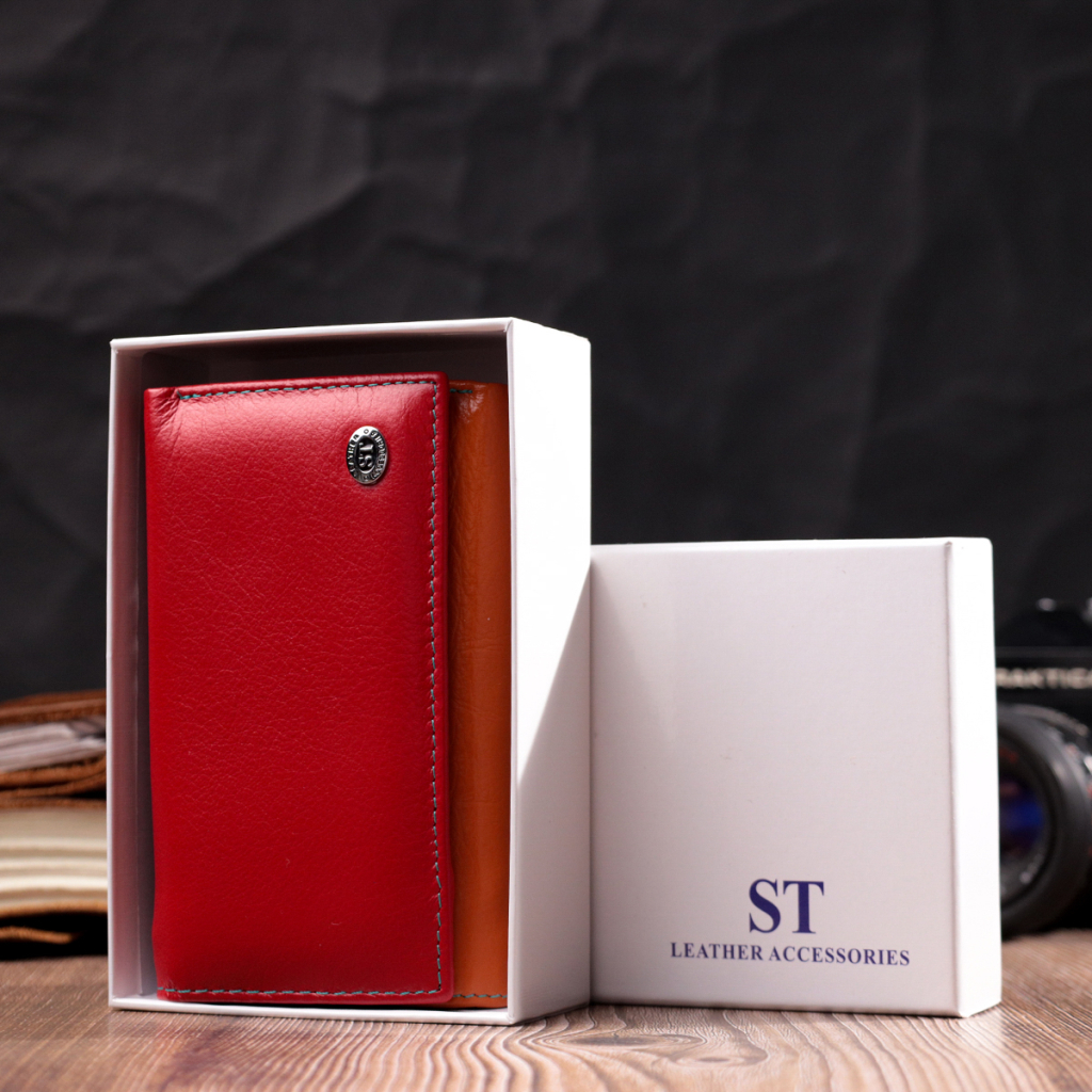 Гаманець ST Leather Шкіряний Різнокольоровий (19442) - зображення 10