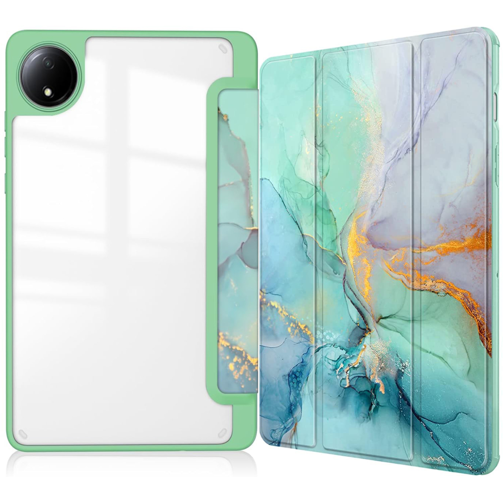 Чохол до планшета BeCover Soft Edge TPU Xiaomi Redmi Pad SE 8.7" Green Marble (712574) - зображення 3