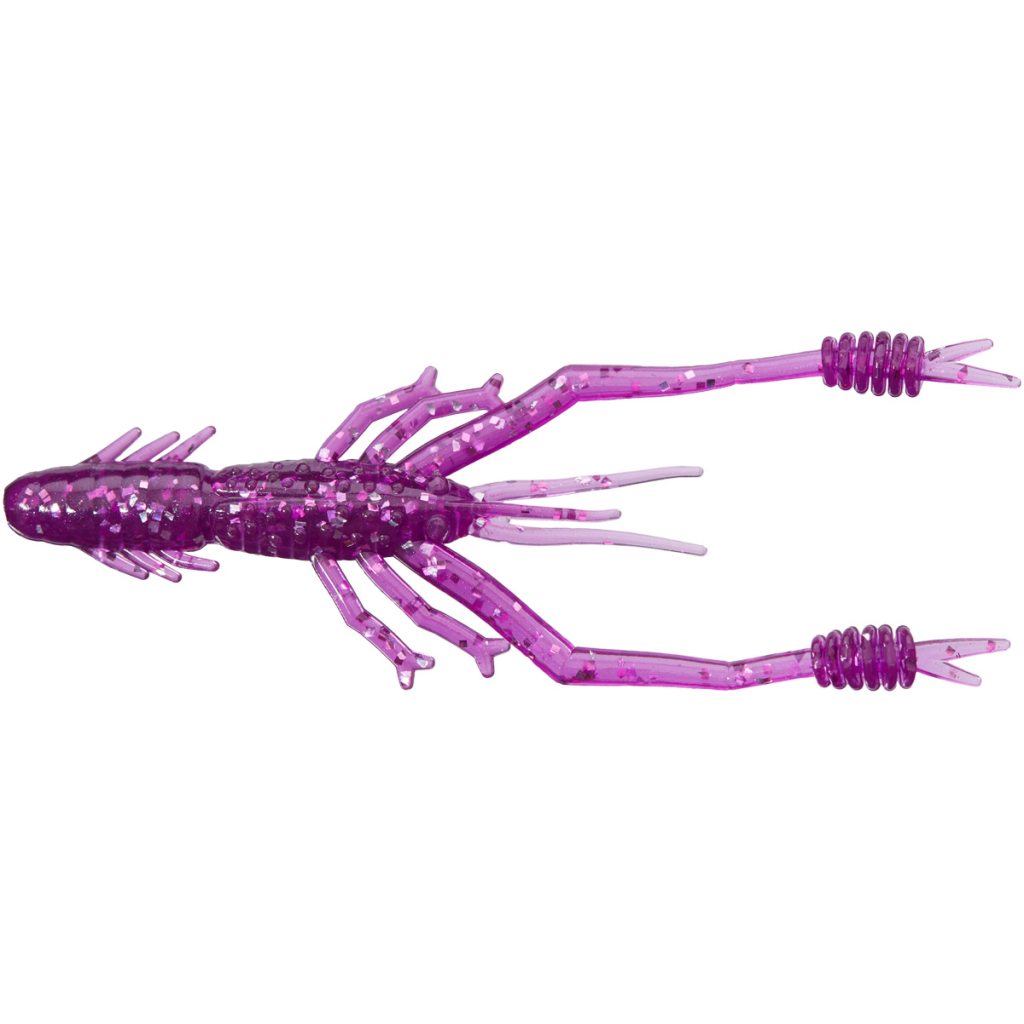 Силікон рибальський Reins Ring Shrimp 4" 428 Purple Dynamite (8 шт/уп.) (1552.10.26) - зображення 1