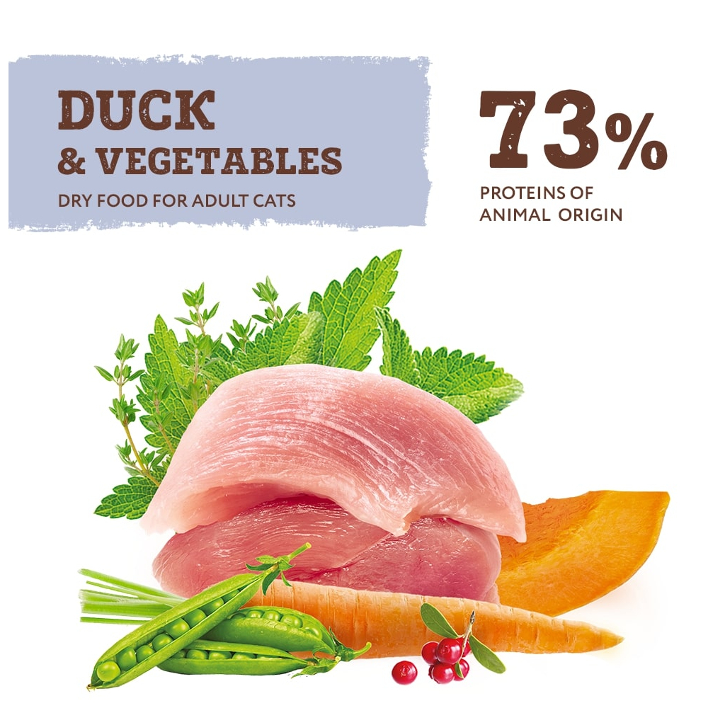 Сухий корм для кішок Optimeal беззерновий з качкою й овочами 4 кг (4820083905940) - зображення 2