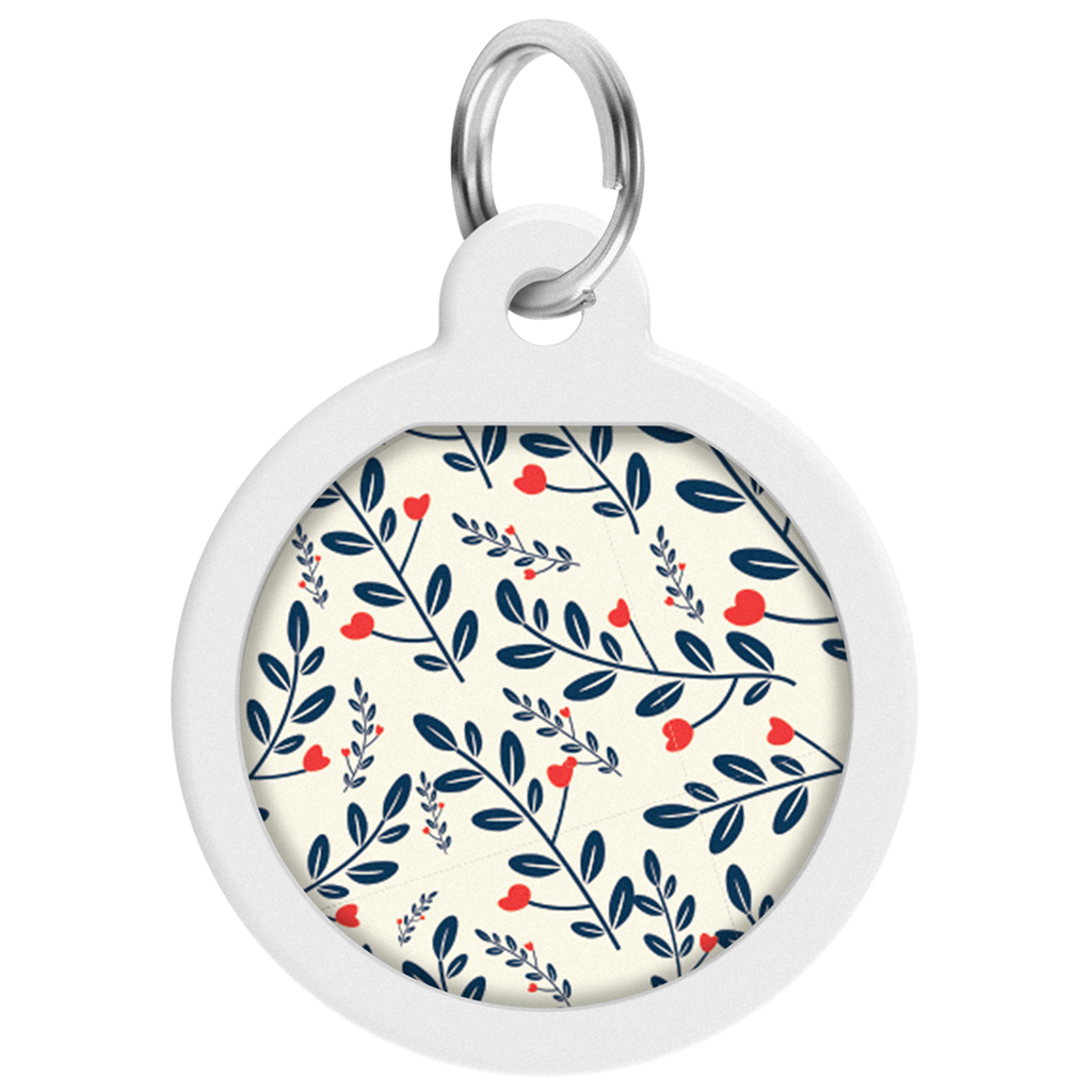 Адресник для тварин WAUDOG Smart ID з QR паспортом "Рослини", круг 25 мм (0625-0210) - зображення 1