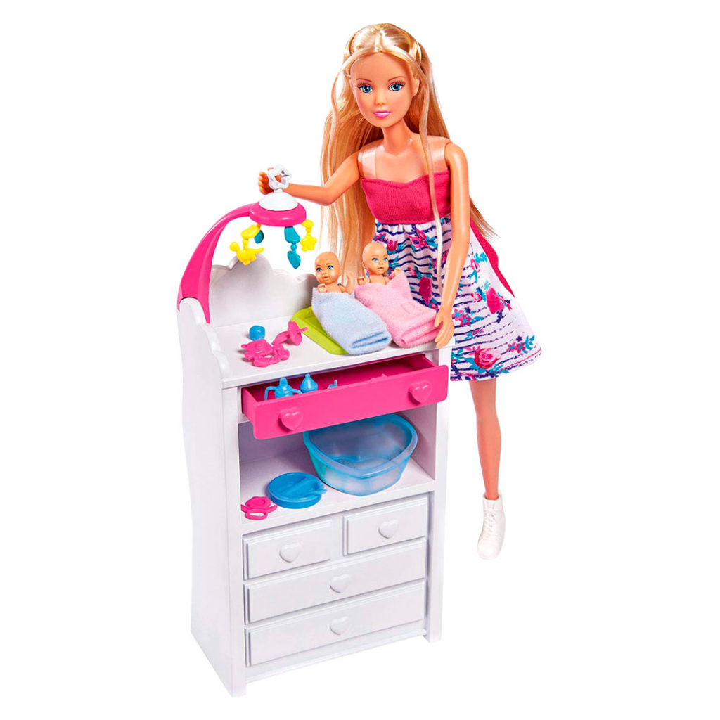 Лялька Simba Штеффі Вагітна двійнятами з немовлятами та аксесуари (5733333) - зображення 1