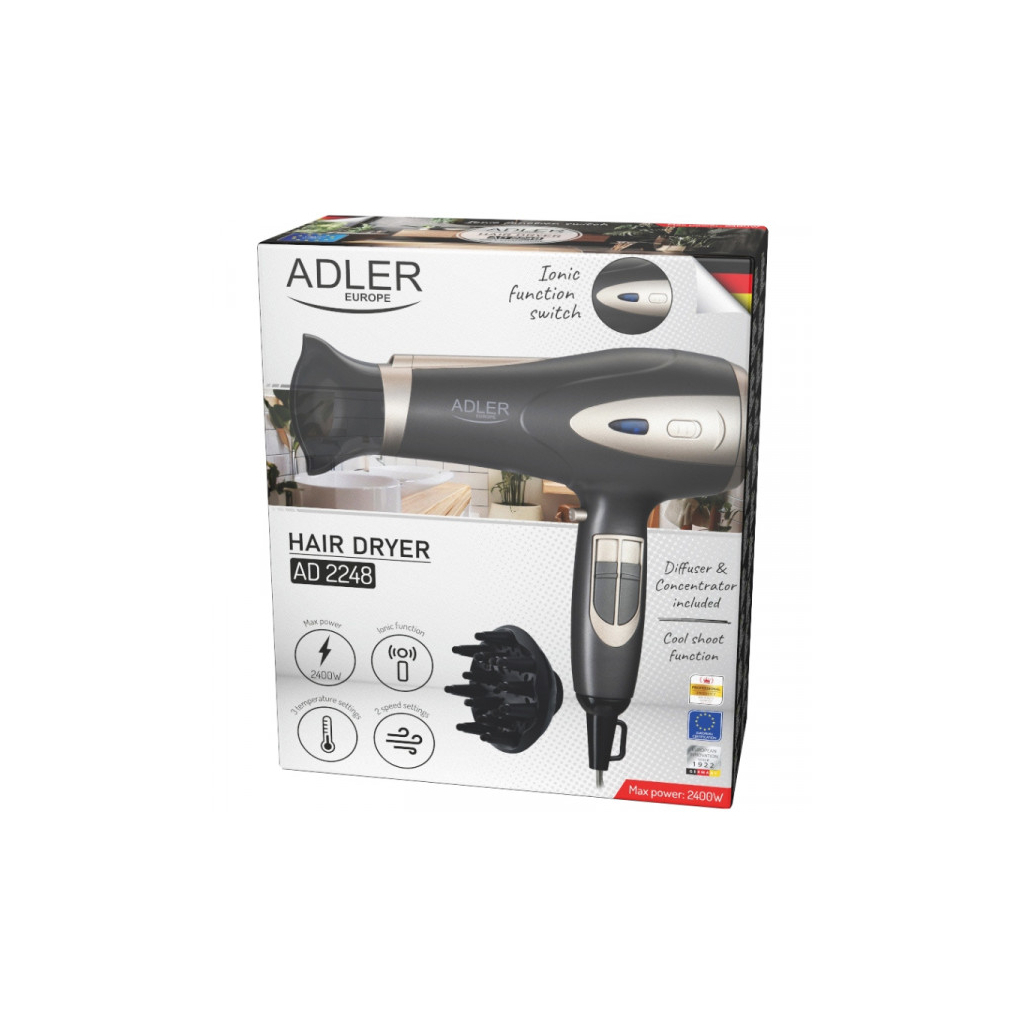 Фен Adler AD 2248 grey (AD2248G) - зображення 6