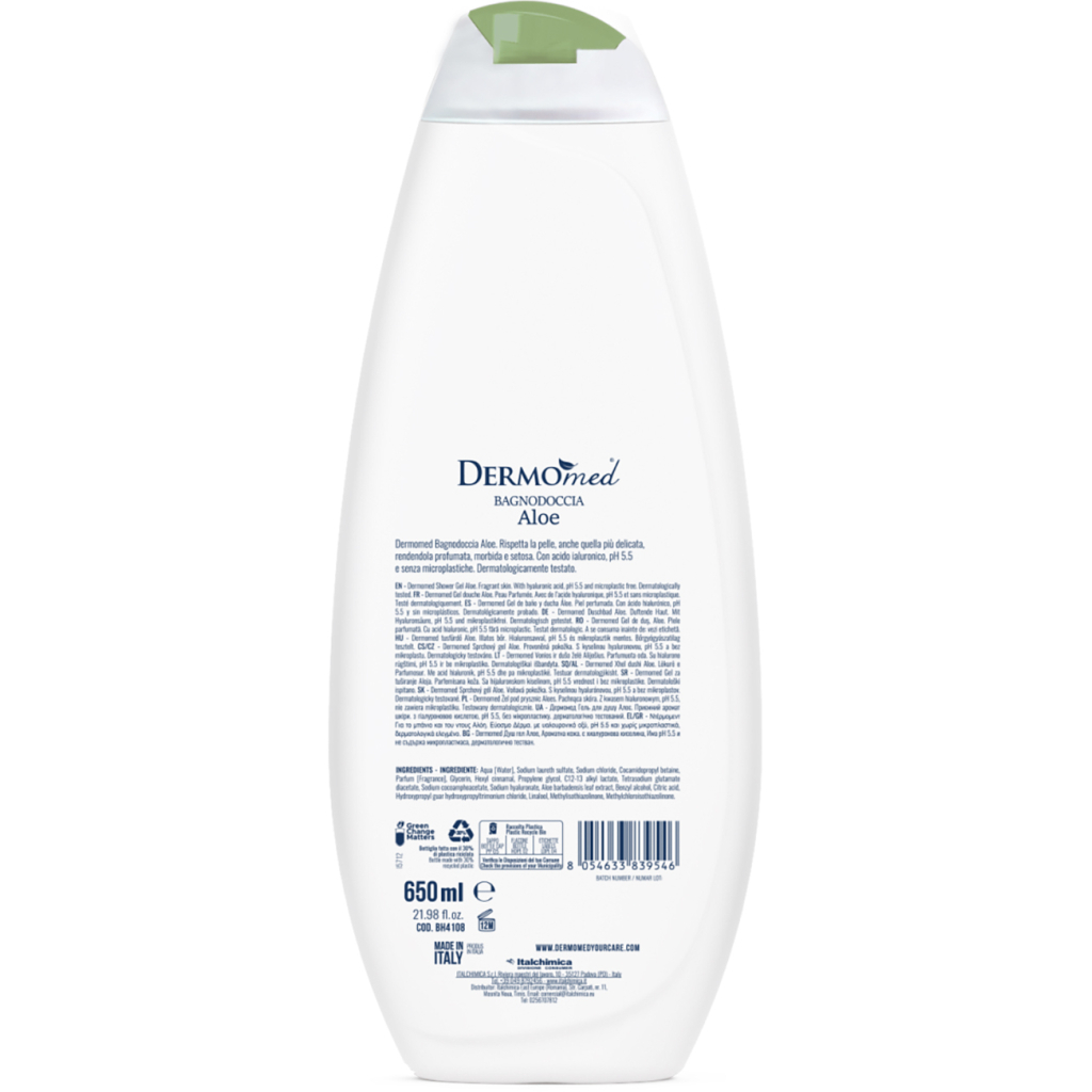 Гель для душу DermoMed Алое 650 мл (8054633839546) - зображення 2
