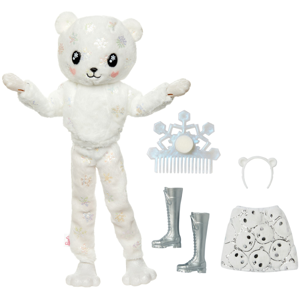 Лялька Barbie Cutie Reveal Зимовий блиск у костюмі полярного ведмедя (HJL64) - зображення 6