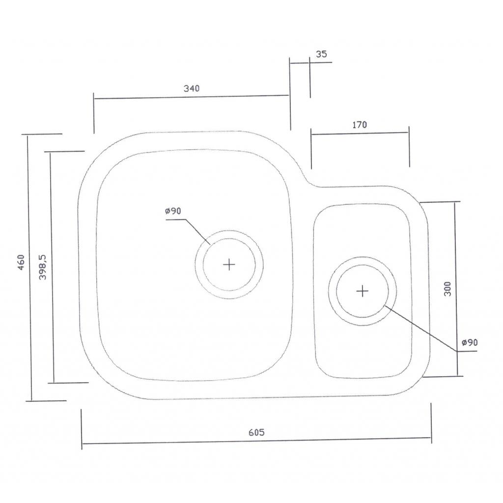 Мийка кухонна Interline EX 343K(R) - зображення 2