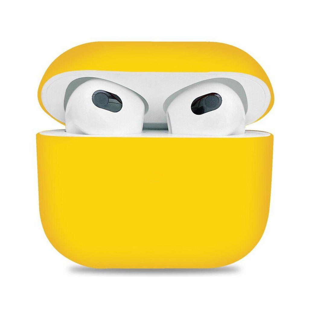 Чохол для навушників Armorstandart Ultrathin Silicone Case для Apple AirPods 3 Yellow (ARM60299) - зображення 1