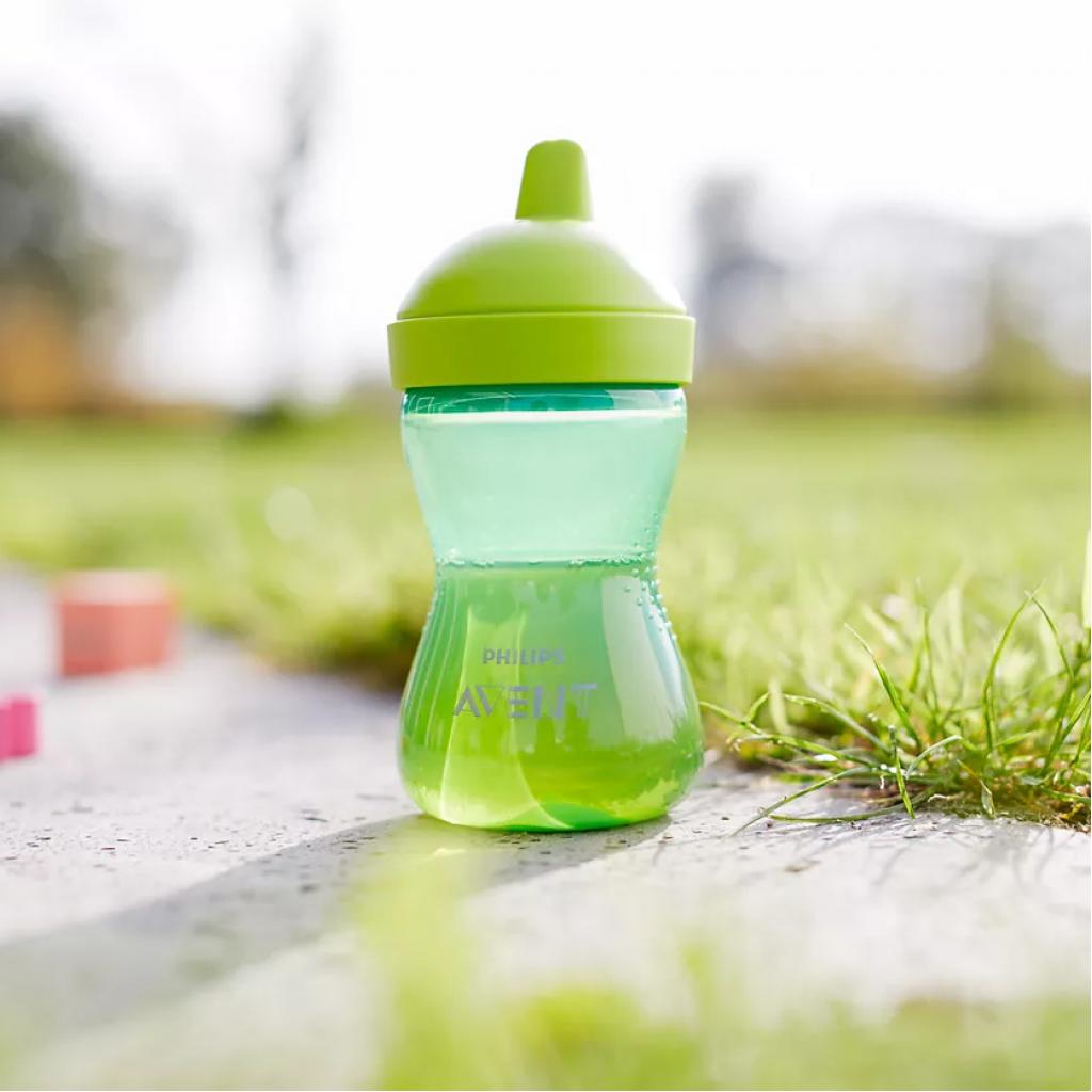 Поїльник-непроливайка Philips AVENT з твердим носиком Зелена 300 мл (SCF804/03) - зображення 4