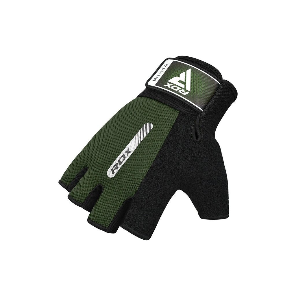 Рукавички для фітнесу RDX W1 Half Army Green Plus M (WGA-W1HA-M+) - зображення 4