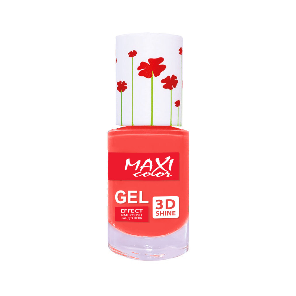Лак для нігтів Maxi Color Gel Effect Hot Summer 22 (4823077504259) - зображення 1