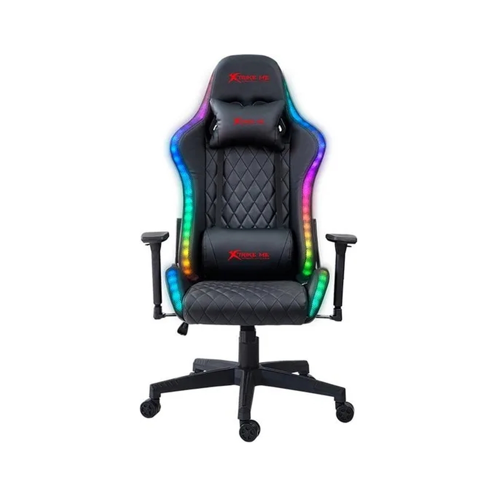 Крісло ігрове Xtrike ME Advanced Gaming Chair GC-907 RGB Black/Red (GC-907) - зображення 2