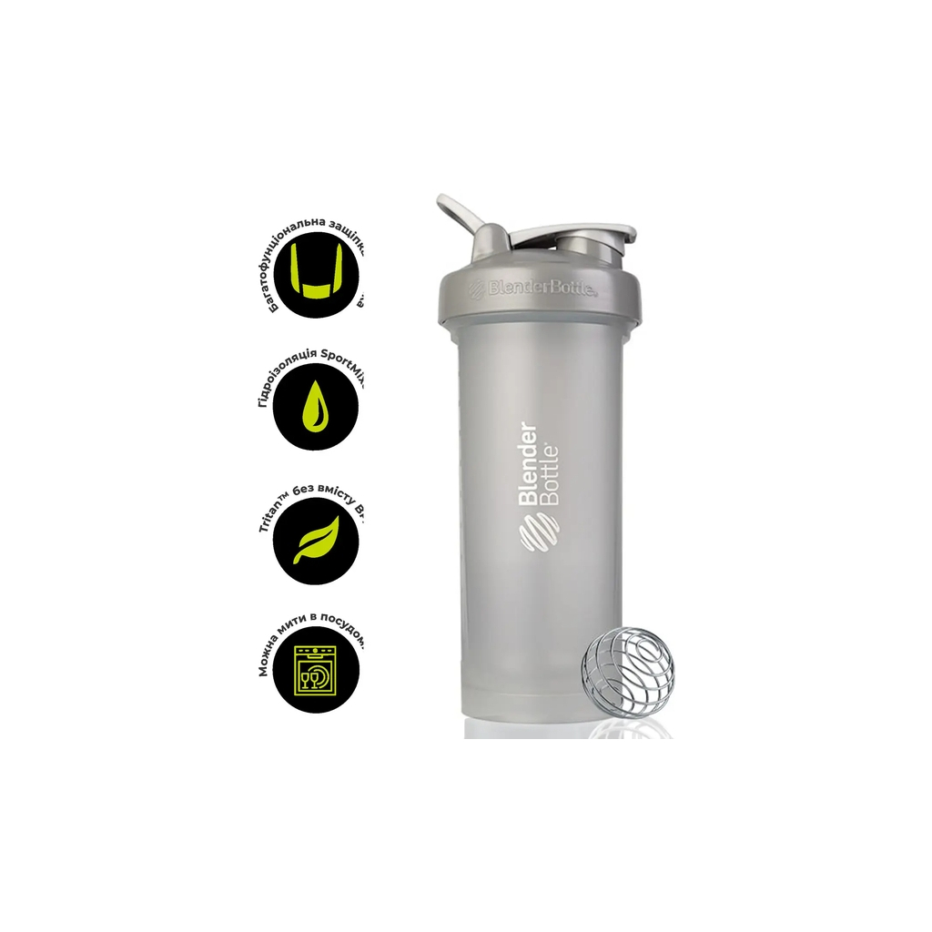 Шейкер спортивний BlenderBottle Pro45 1270ml Pebble Grey (Pro45_Pebble) - зображення 1