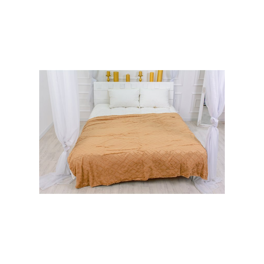 Плед MirSon 1030 Camellia Cappuccino 200x230 (2200002982214) - зображення 1