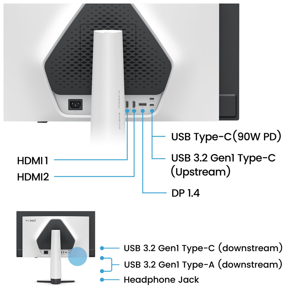 Монітор BenQ EX271UZ White - зображення 10