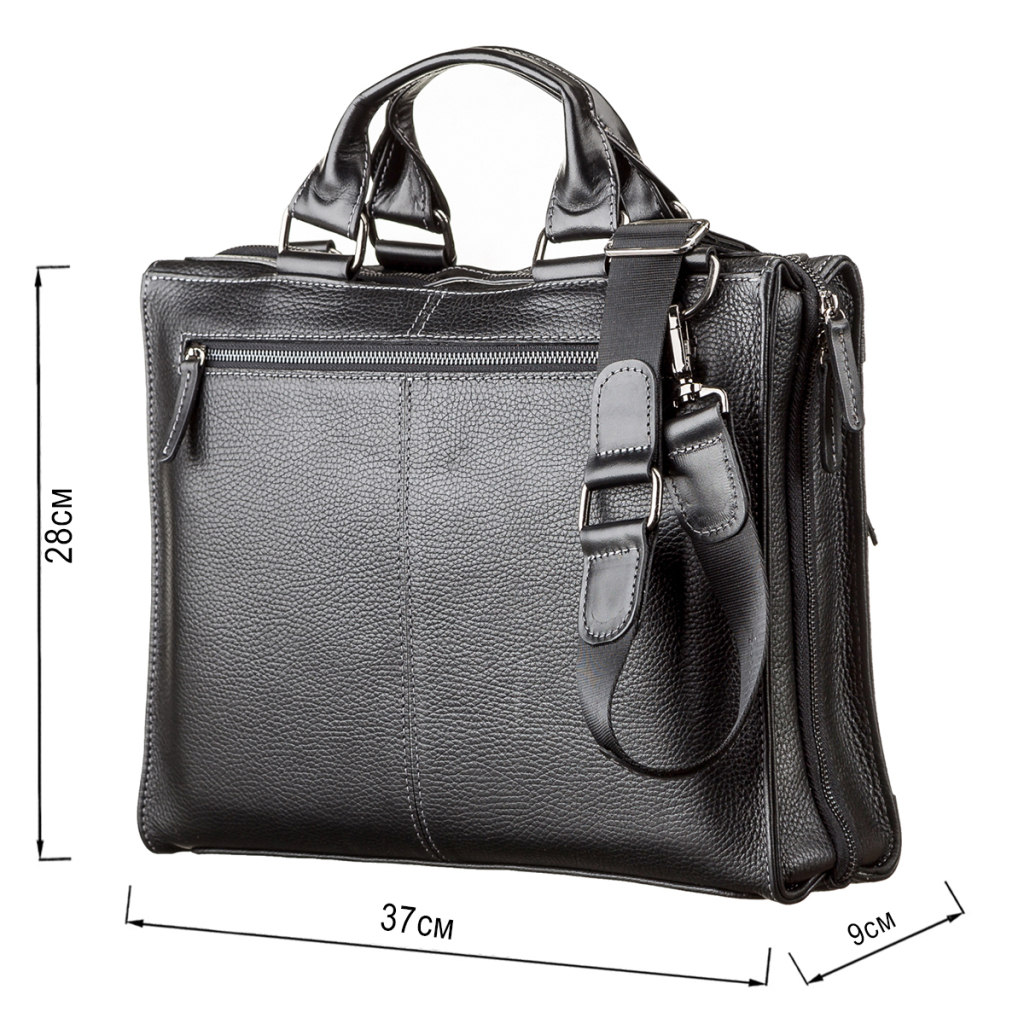 Сумка Shvigel Шкіряна Чорна (11116) - зображення 3