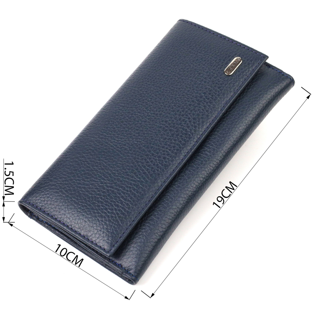 Портмоне Canpellini З натуральної шкіри Синє (21849) - зображення 3