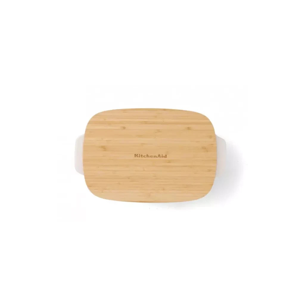 Форма для випікання KitchenAid з кришкою керамогранітна 3,8 л Кремова (CC006109-001) - зображення 3