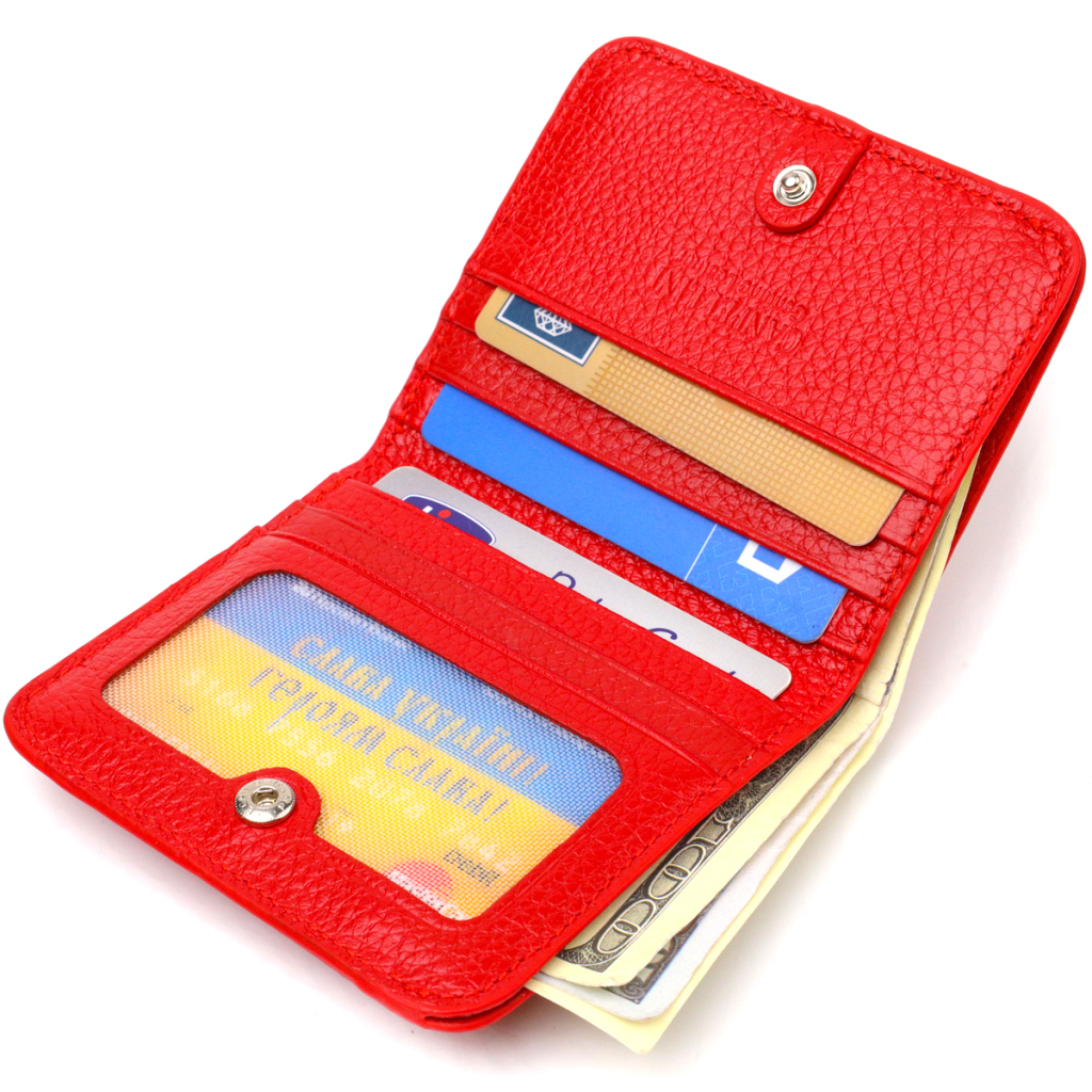 Гаманець Canpellini З натуральної шкіри флотар Червоний (21803) - зображення 6