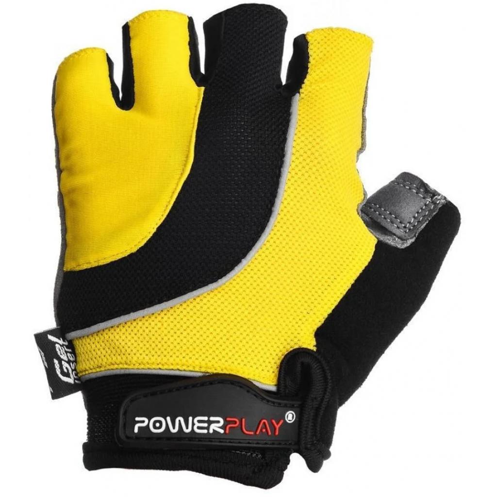 Велорукавиці PowerPlay 5037 Black/Yellow S (5037C_S_Yellow) - зображення 2