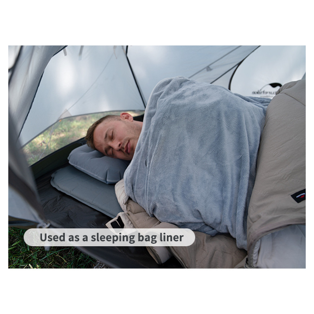 Спальний мішок Naturehike CNK2300SD022, світло-сірий (6976507667333) - зображення 9