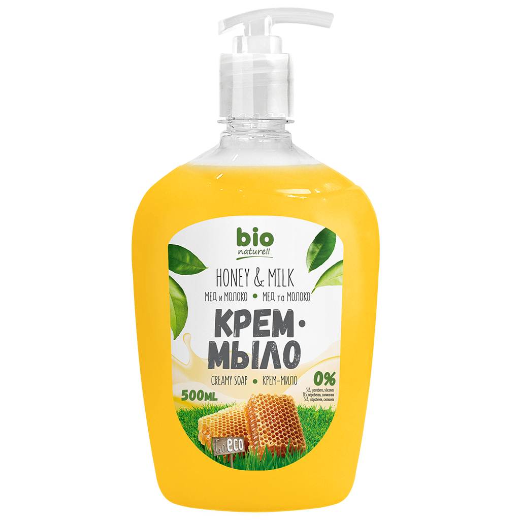 Рідке мило Bio Naturell Мед з молоком 500 мл (4820168431487) - зображення 1